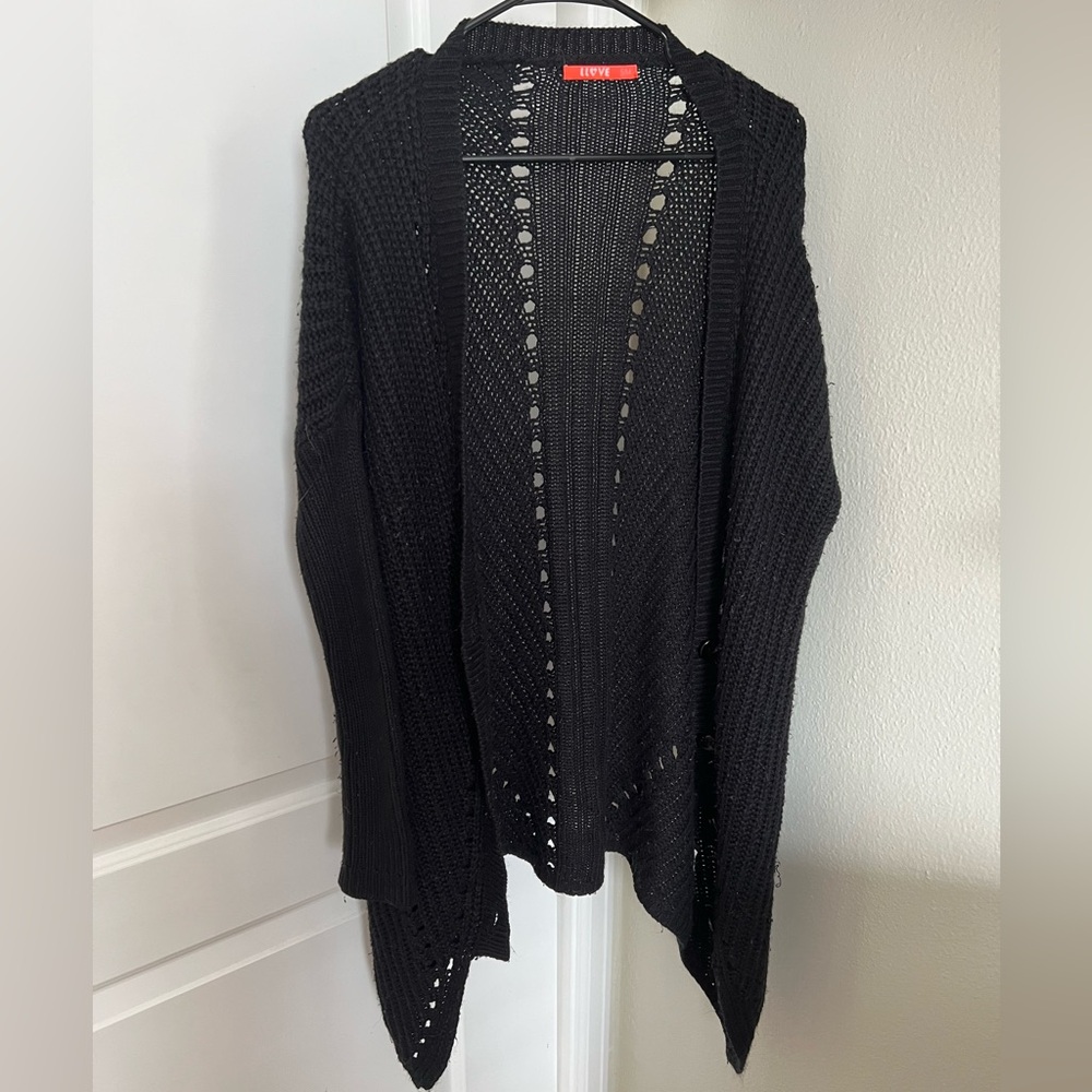 Black Knit Cardigan